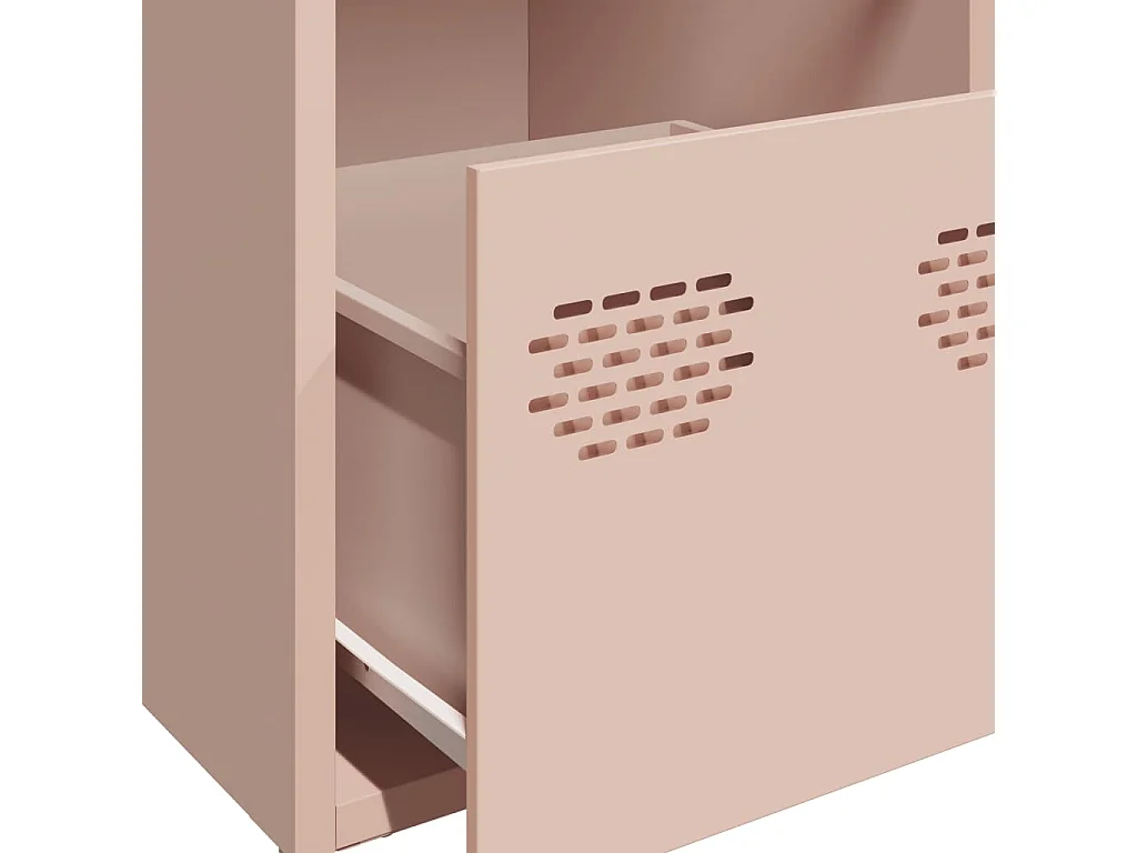 Buffet rose 101,5x39x73,5 cm acier laminé à froid