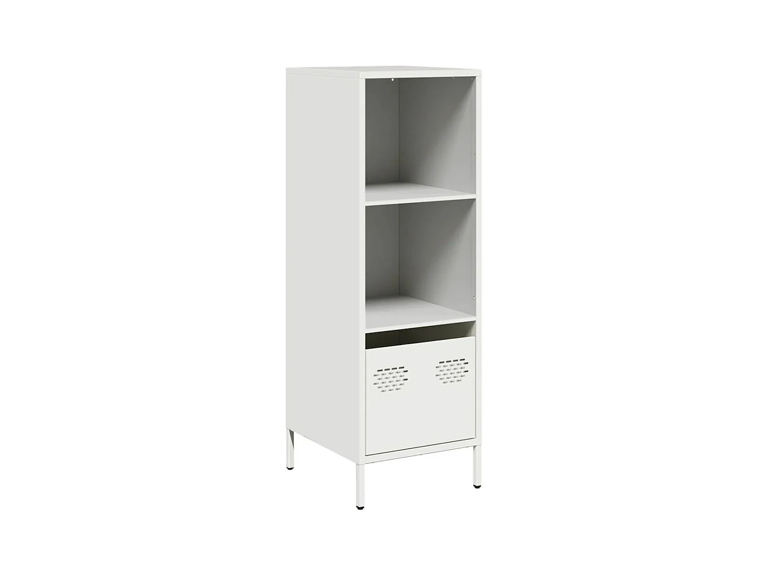 Buffet haut blanc 35x39x103,5 cm acier