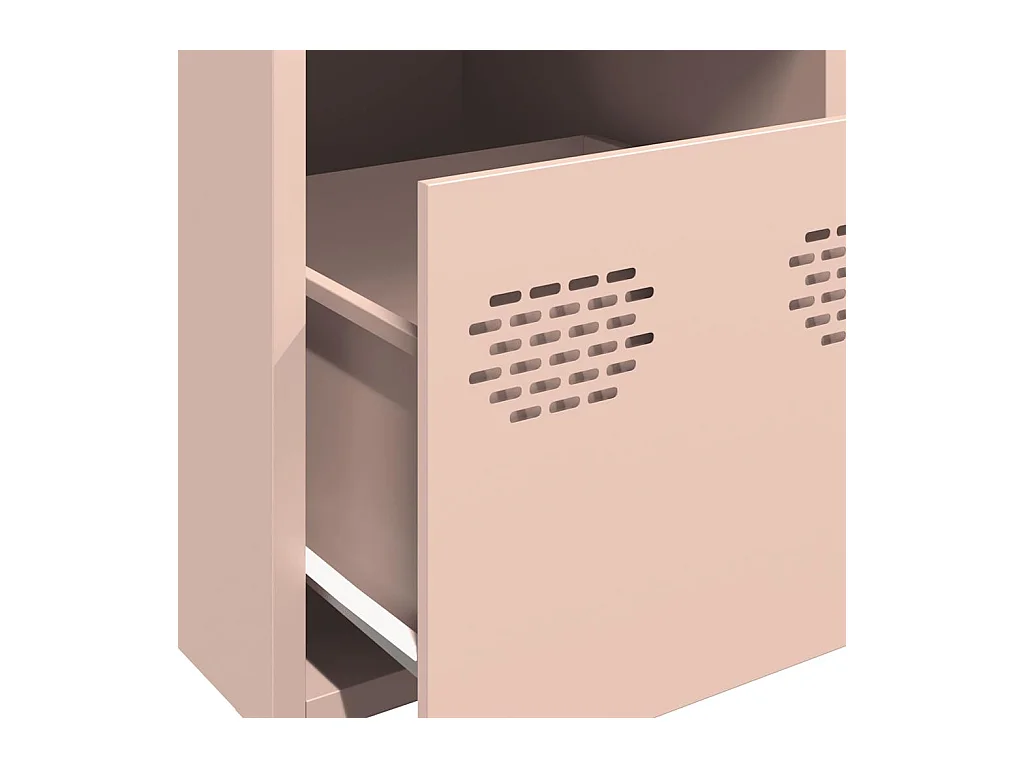 Buffet haut rose 39x35x103,5 cm acier