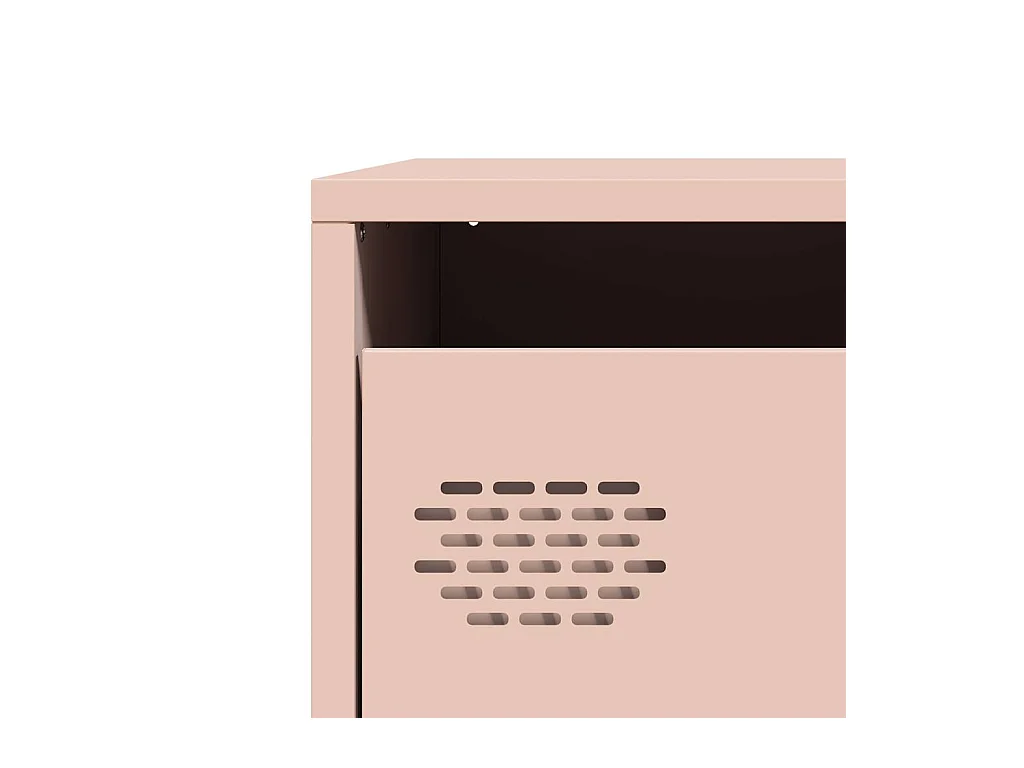 Buffet haut rose 39x35x103,5 cm acier