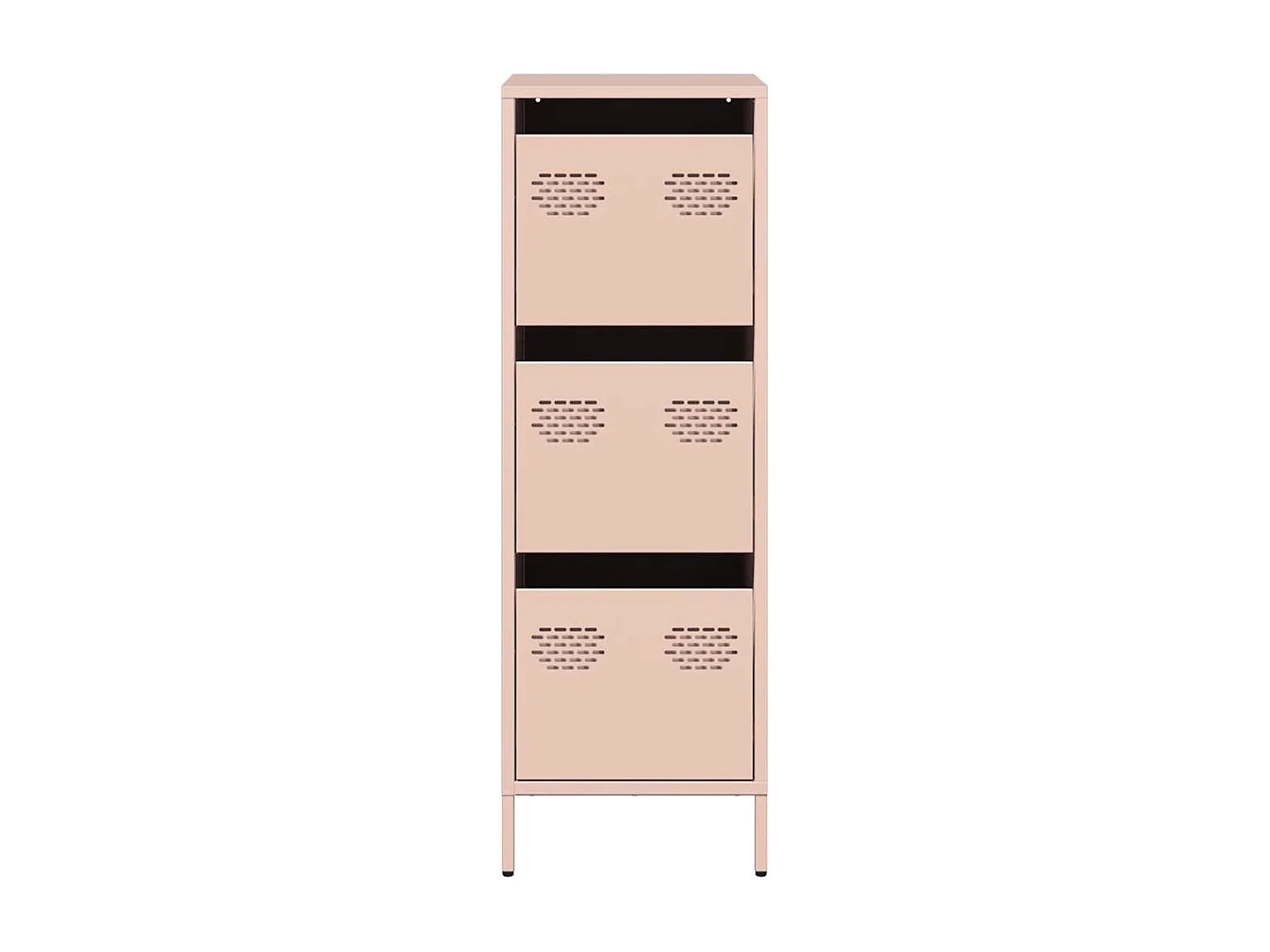 Buffet haut rose 39x35x103,5 cm acier