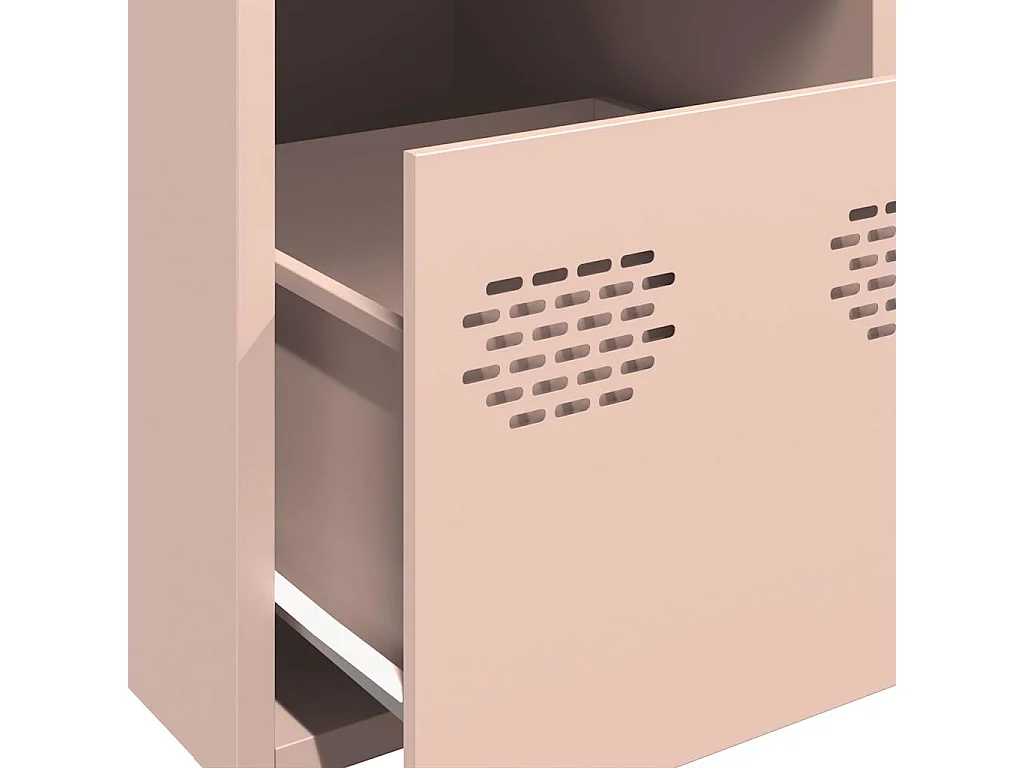 Buffet haut rose 39x35x103,5 cm acier