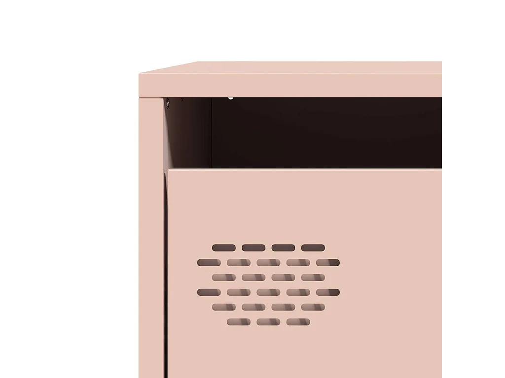 Buffet haut rose 39x35x103,5 cm acier