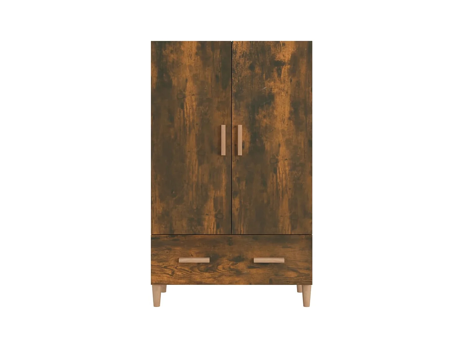 Aparador alto Roble ahumado 70x31x115 cm Madera de ingeniería