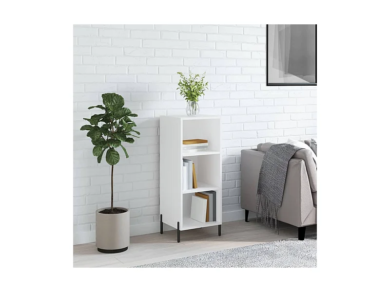 Buffet blanc 34,5x32,5x90 cm bois d'ingénierie