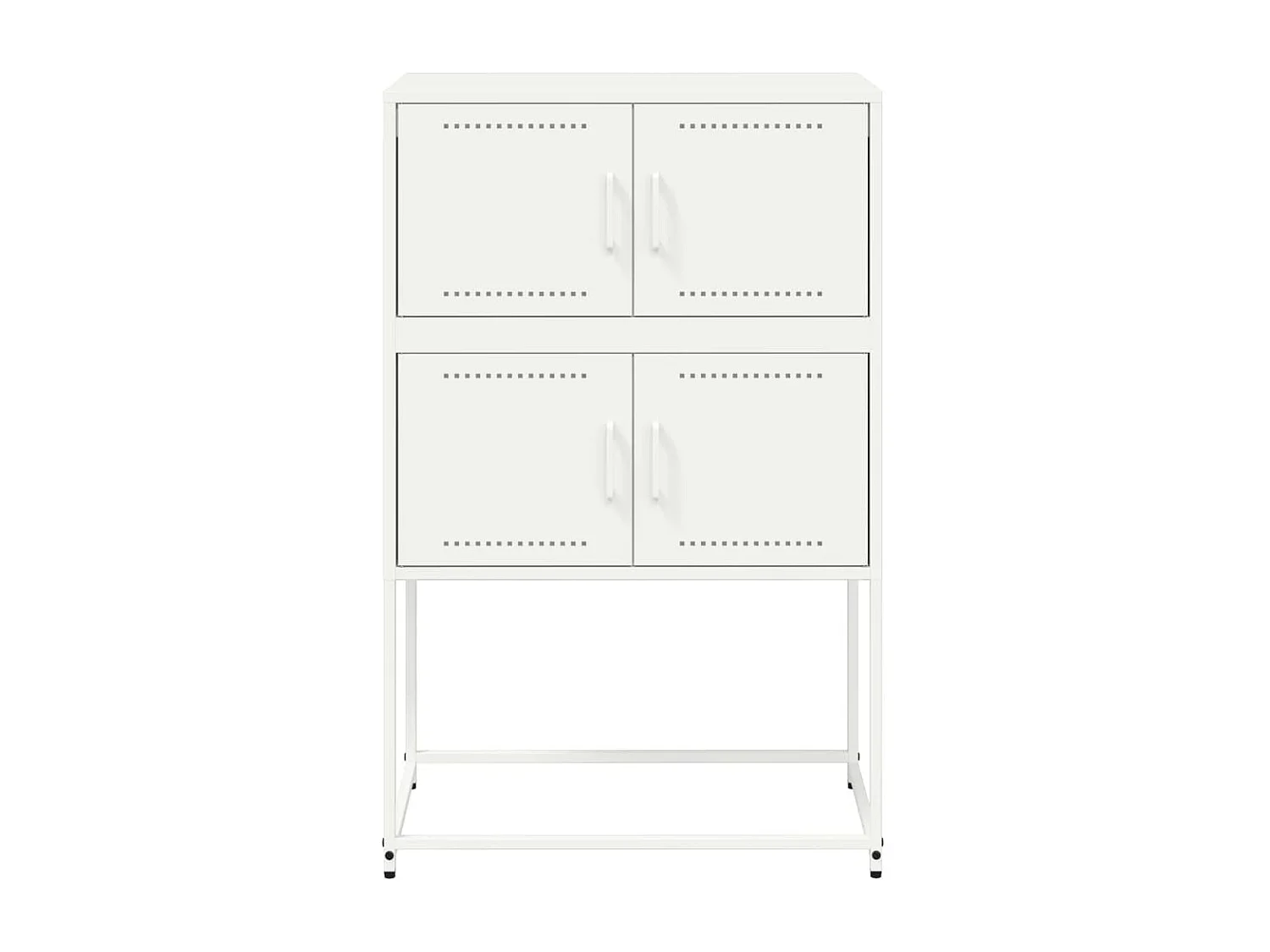 Credenza bianca 68,5x38,5x107 cm acciaio