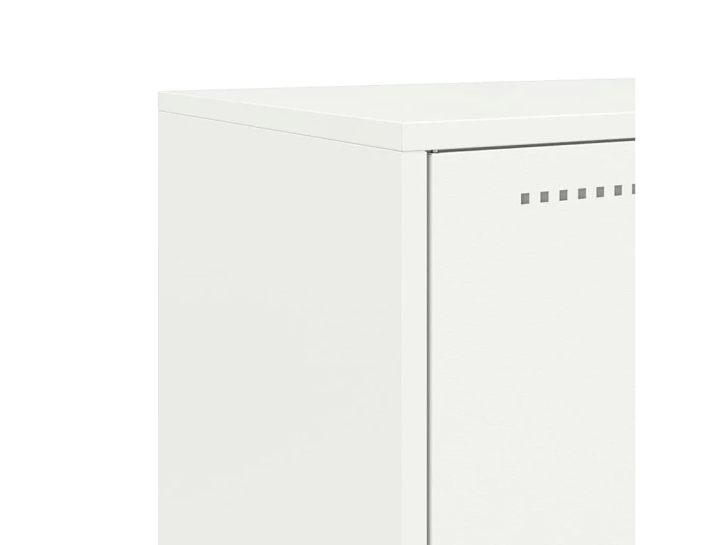 Buffet blanc 68,5x38,5x107 cm acier