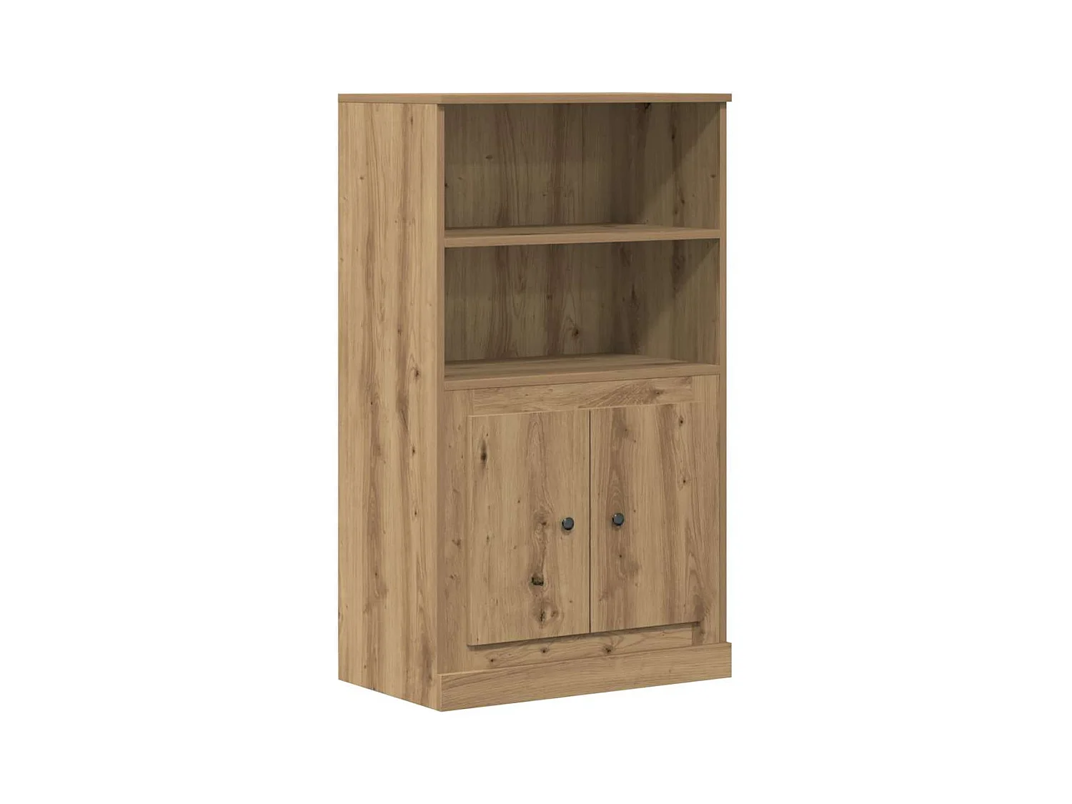 Buffet haut chêne artisanal 60x35,5x103,5 cm bois d'ingénierie