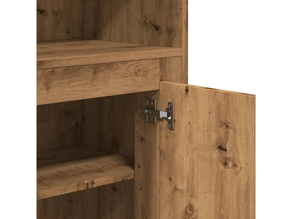 Hohes Sideboard Eiche Craft 60x35,5x103,5 cm Holzwerkstoff