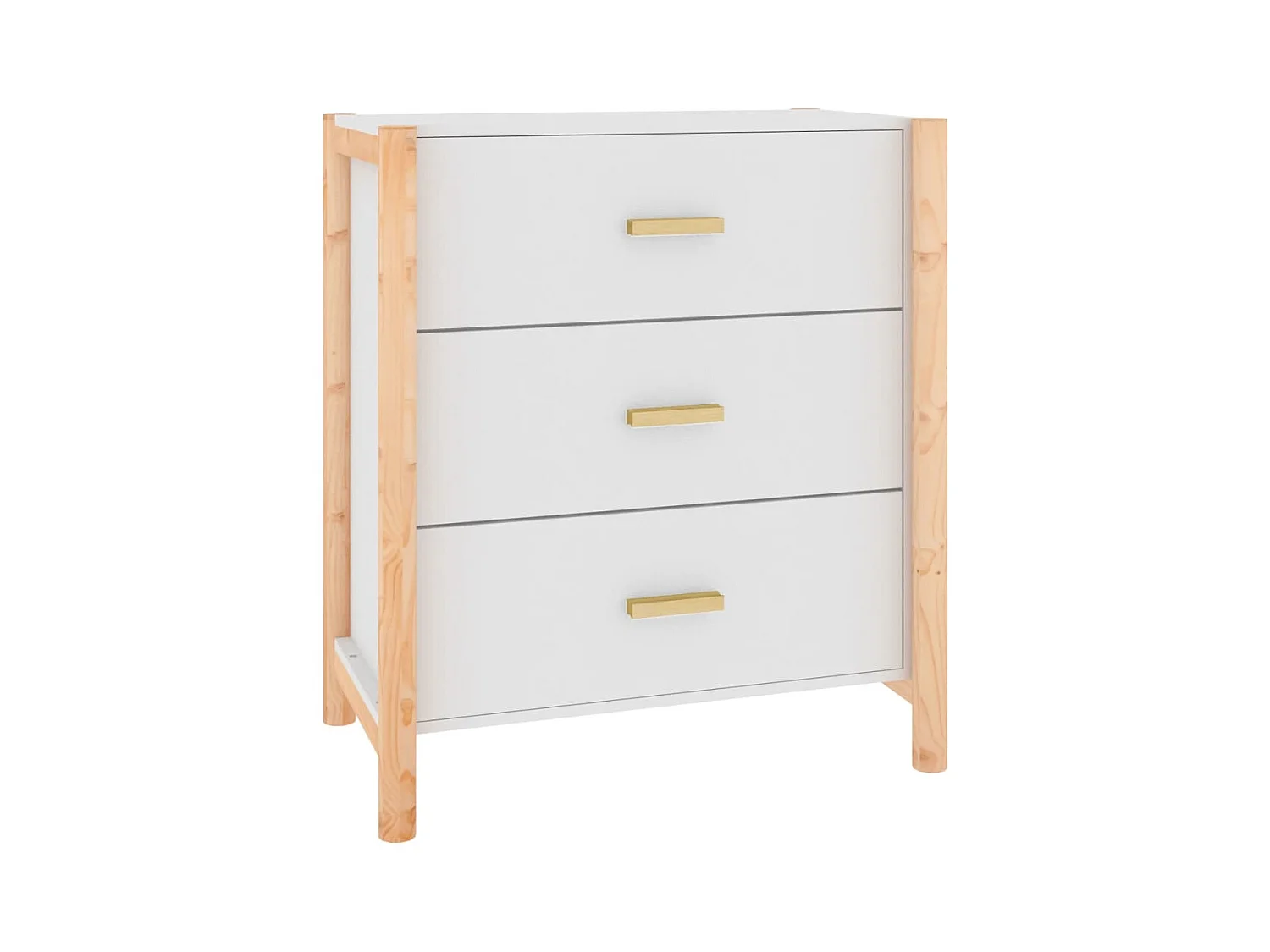 Buffet Blanc 62x38x70 cm Bois d'ingénierie