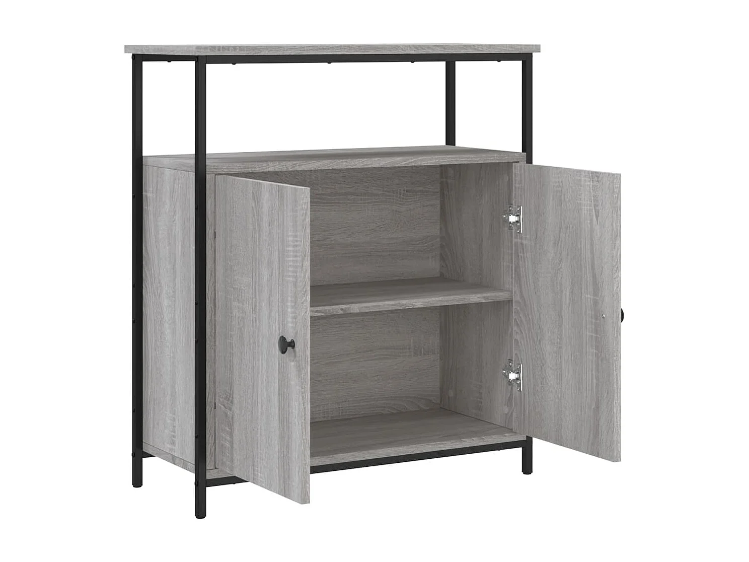 Aparador Sonoma gris 70x30x80 cm madera de ingeniería