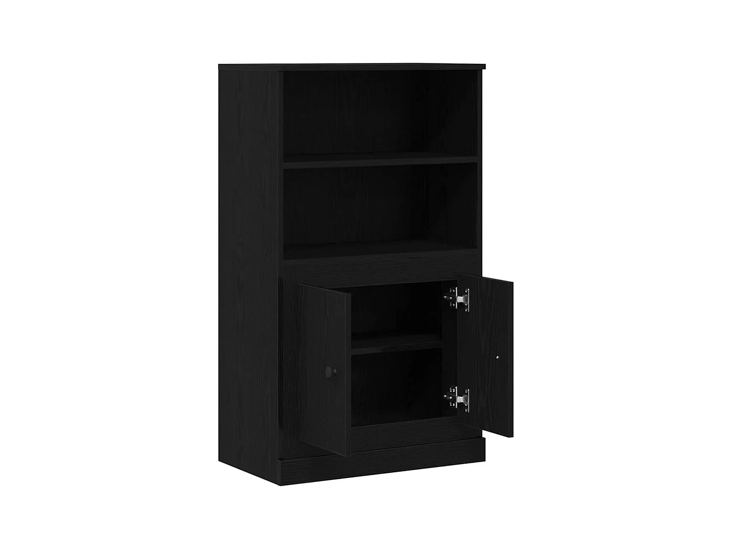 Meuble Haut Chêne Noir 60x35,5x103,5 cm Bois d'ingénierie