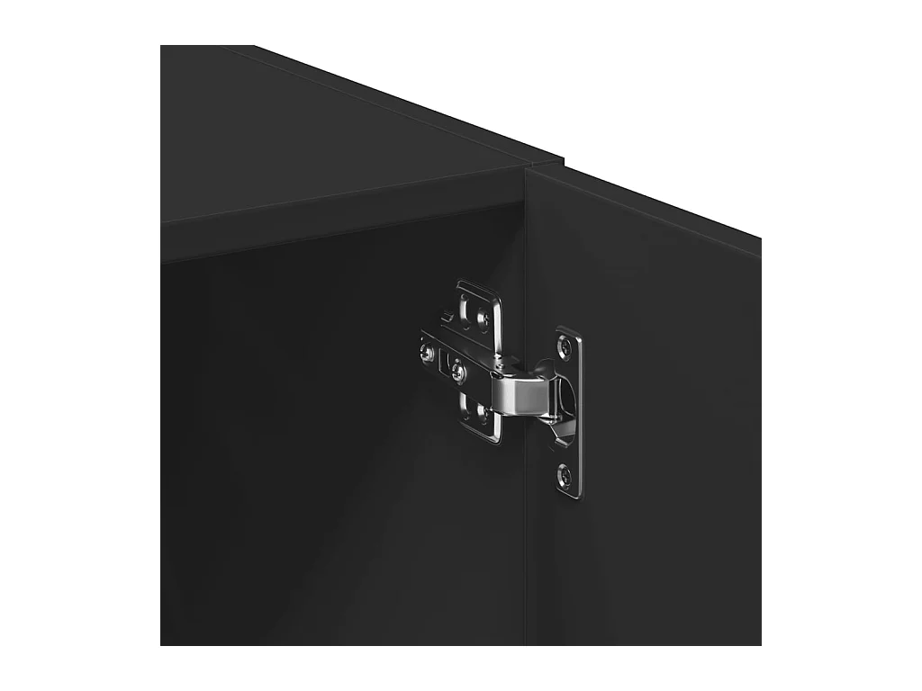 Armoire de rangement noir 70x42,5x225 cm bois d'ingénierie