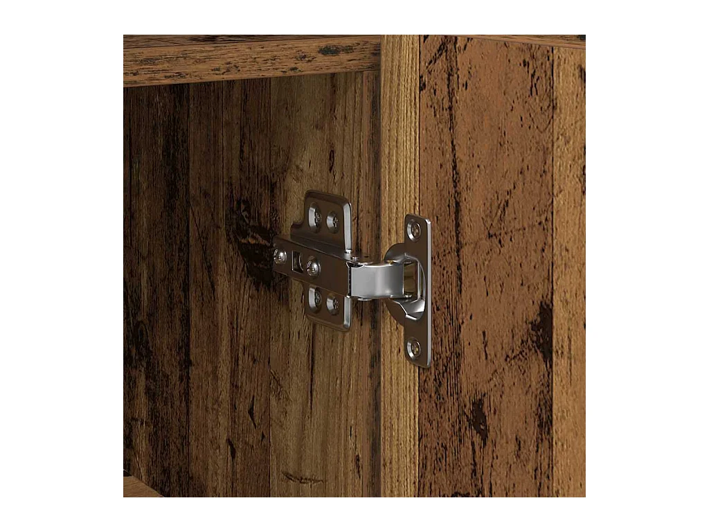 Buffet Bois ancien Bois reconstitué 116 x 30 x 75 cm Buffet