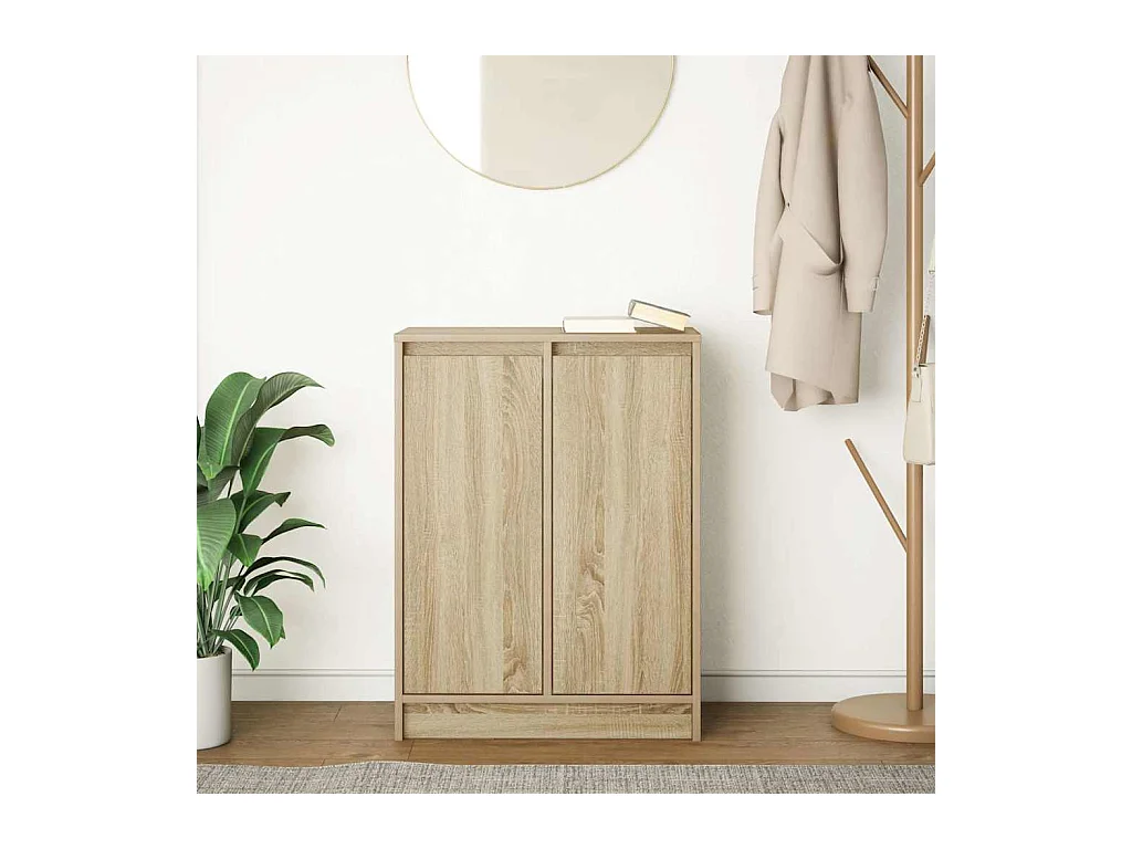 Buffet chêne sonoma 57x34x76 cm bois d'ingénierie