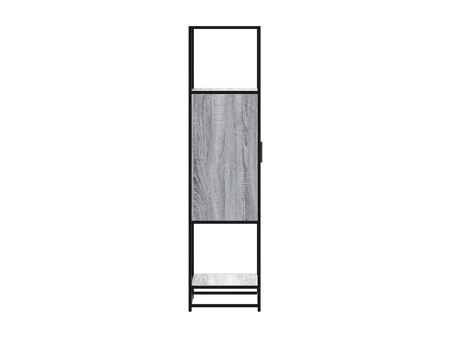 Buffet haut sonoma gris 35,5x35x139 cm bois d'ingénierie métal