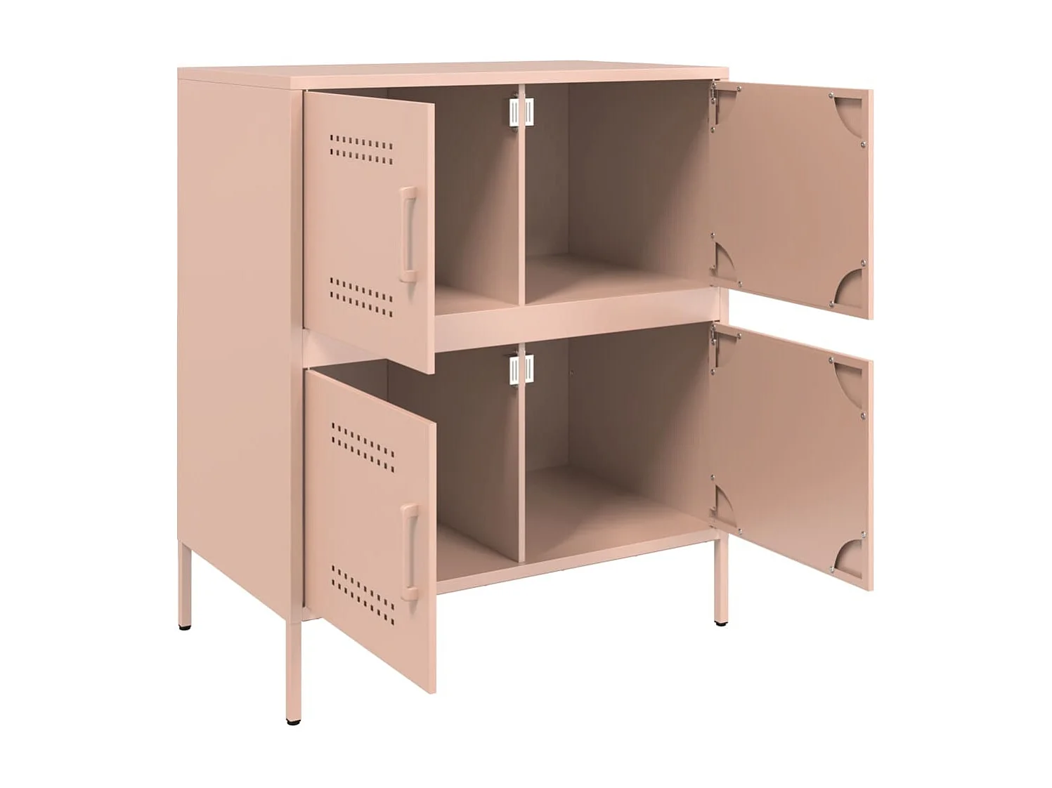 Credenza rosa 68x39x79 cm acciaio
