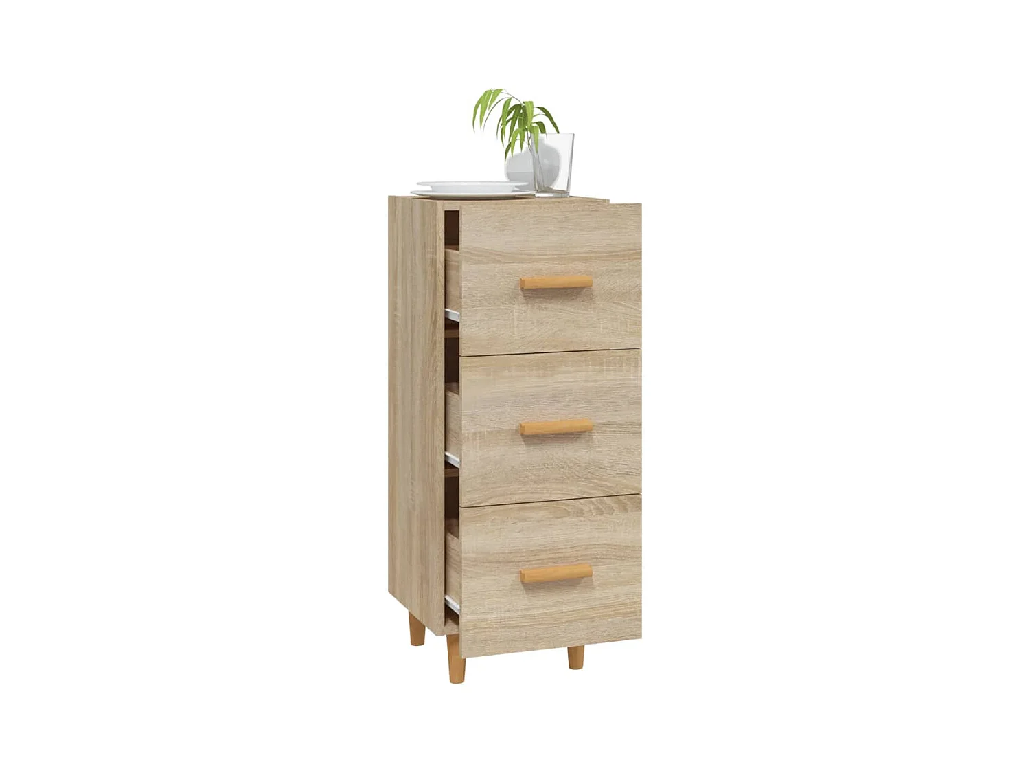 Credenza in rovere Sonoma 34,5x34x90 cm in legno ingegnerizzato