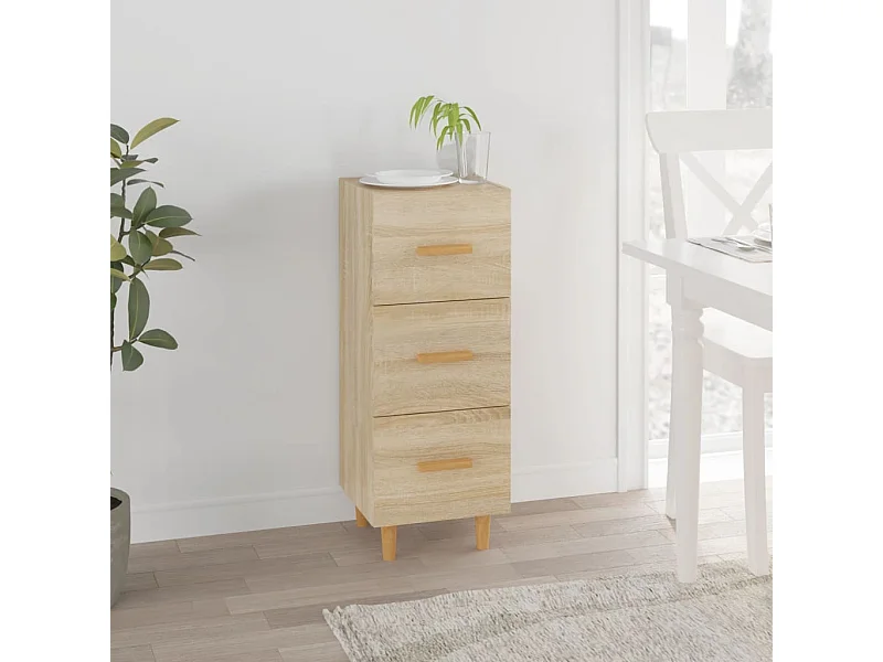 Buffet Chêne sonoma 34,5x34x90 cm Bois d'ingénierie