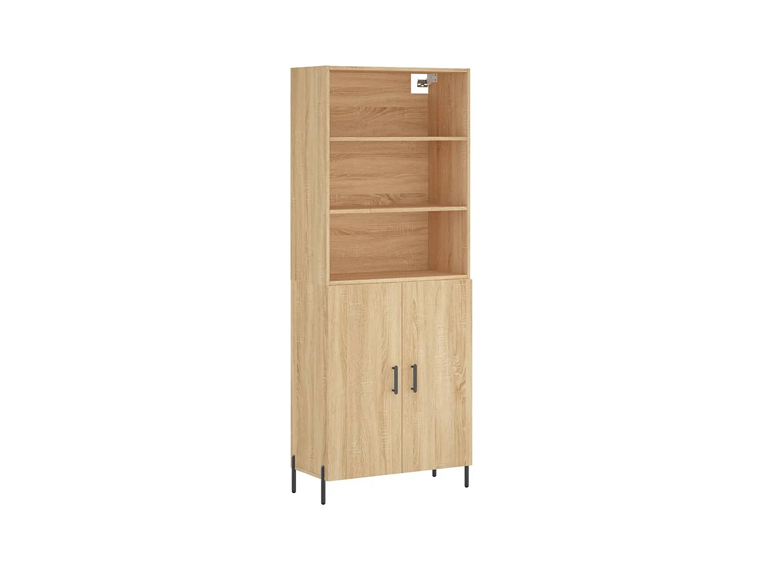 Buffet haut Chêne sonoma 69,5x34x180 cm Bois d'ingénierie