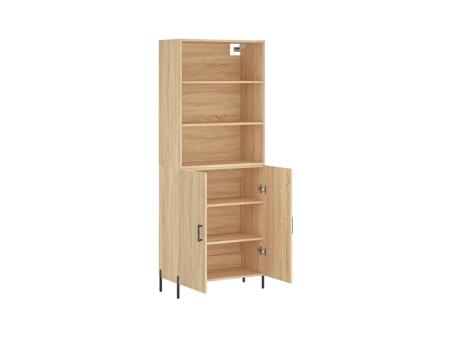 Buffet haut Chêne sonoma 69,5x34x180 cm Bois d'ingénierie