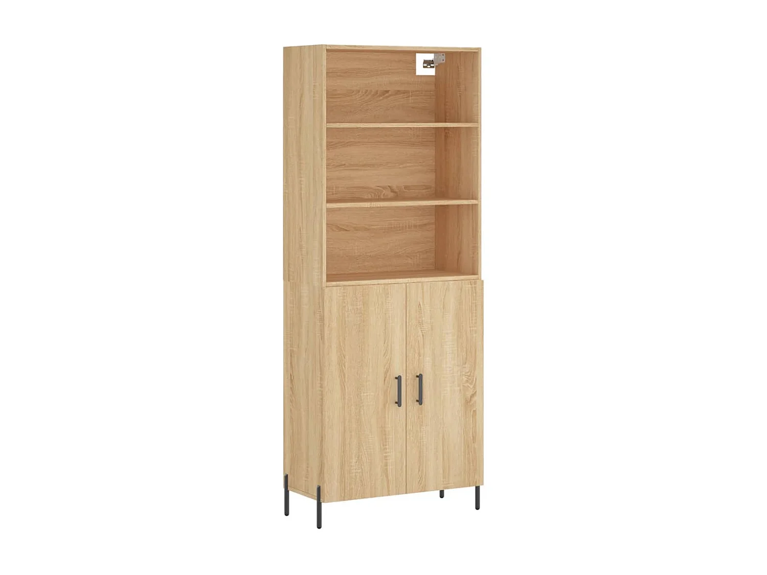 Buffet haut Chêne sonoma 69,5x34x180 cm Bois d'ingénierie