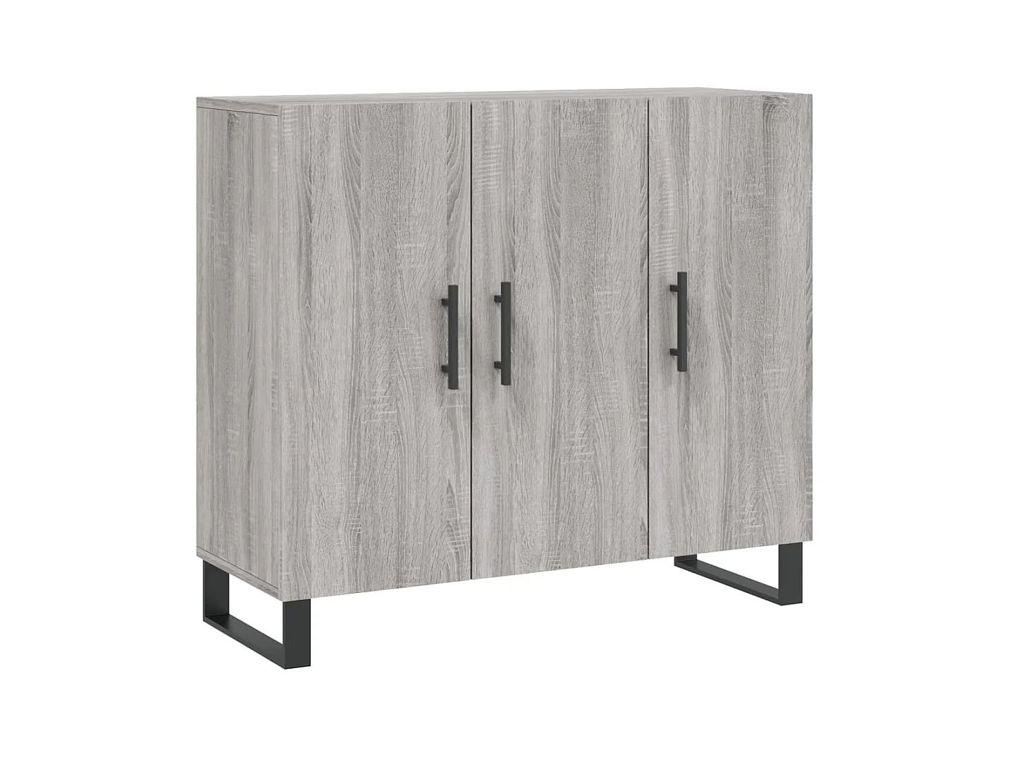 Buffet sonoma gris 90x34x80 cm bois d'ingénierie