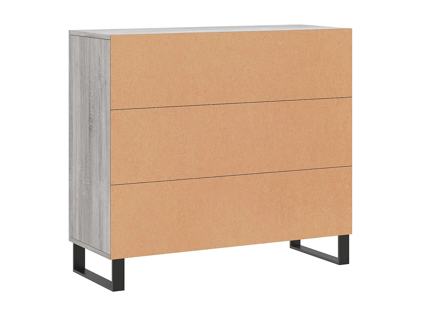 Buffet sonoma gris 90x34x80 cm bois d'ingénierie