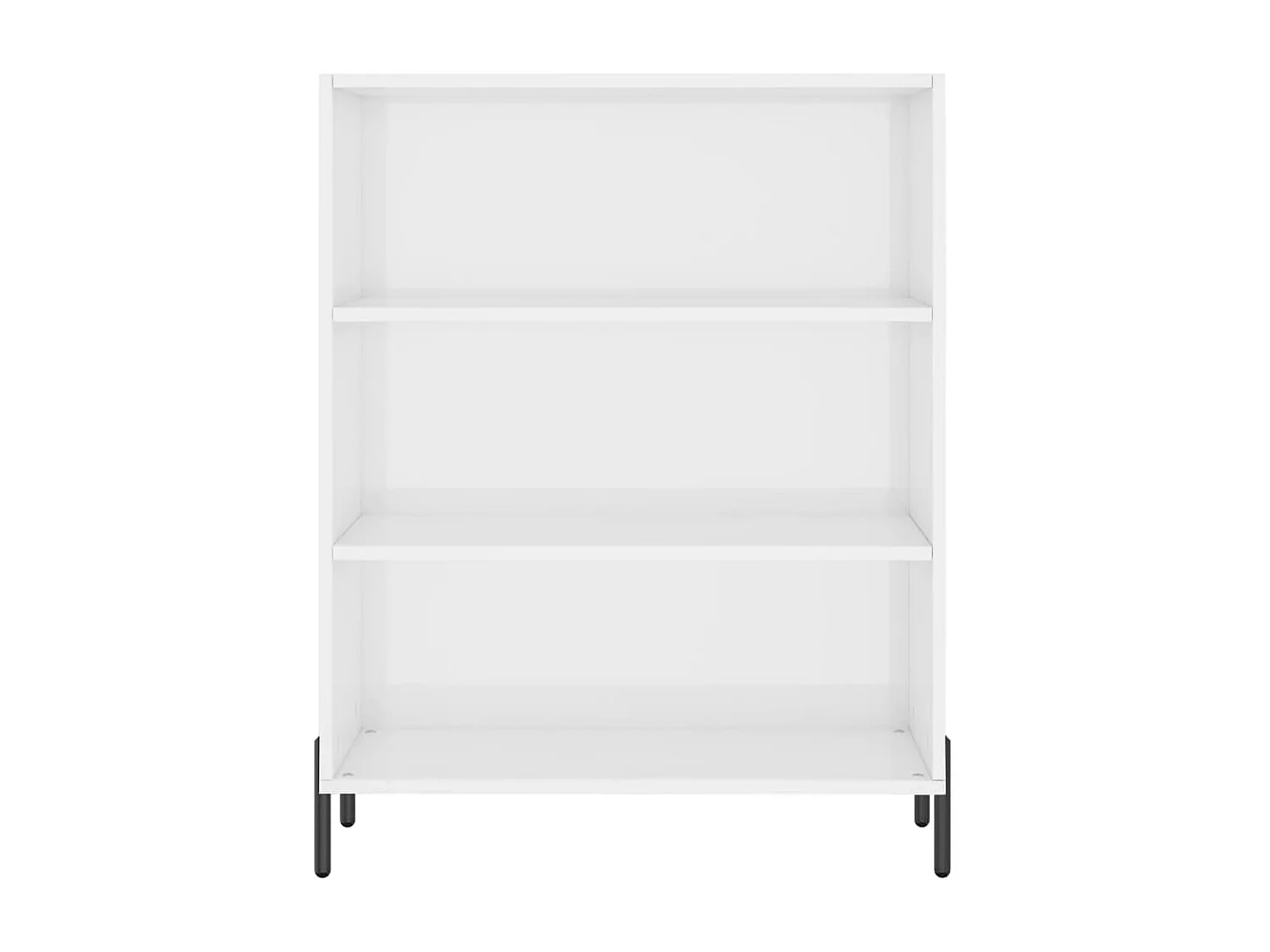 Armoire à étagères blanc brillant 69,5x32,5x90 cm