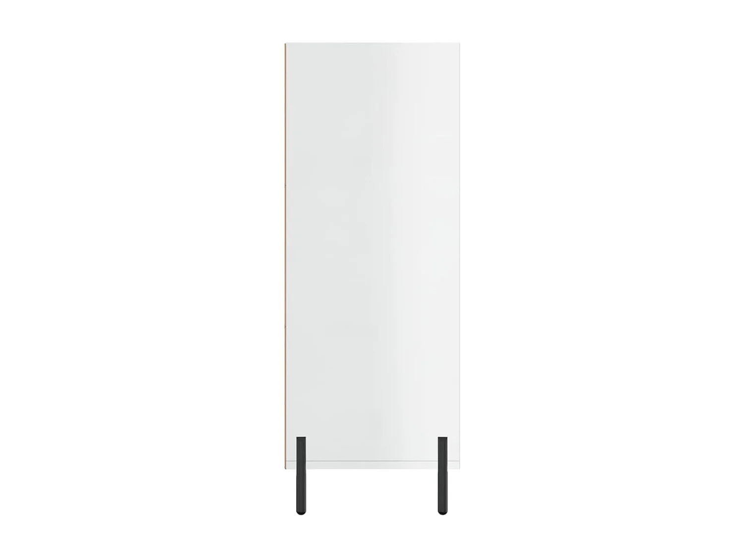 Armoire à étagères blanc brillant 69,5x32,5x90 cm