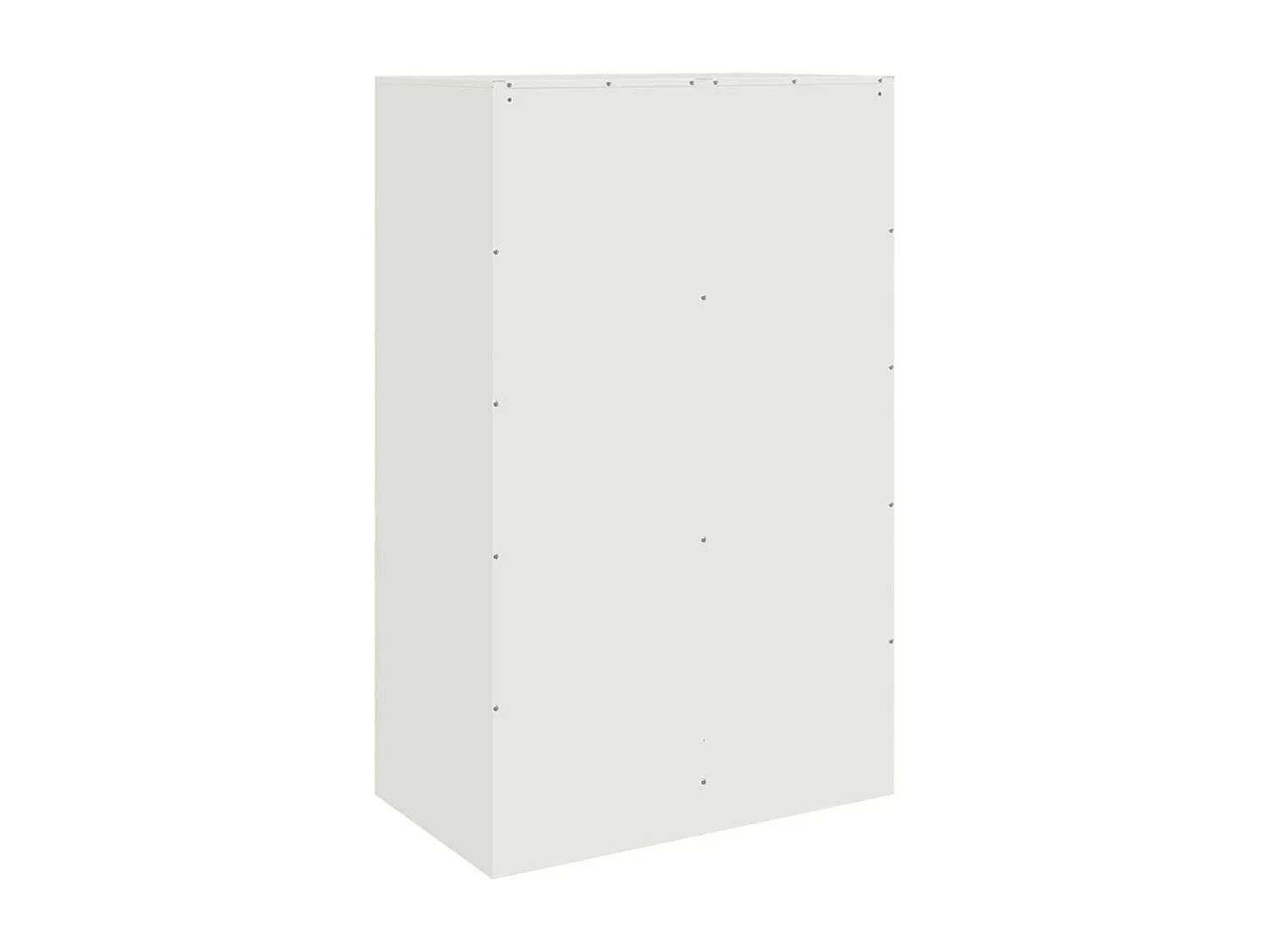 Buffet blanc 67x39x107 cm acier