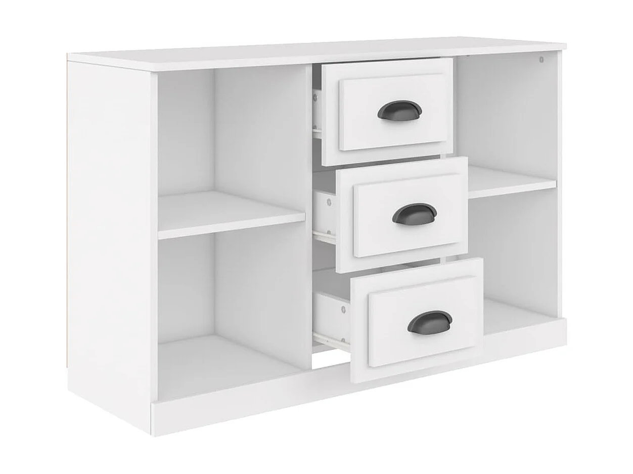 Buffet blanc 104,5x35,5x67,5 cm bois d'ingénierie
