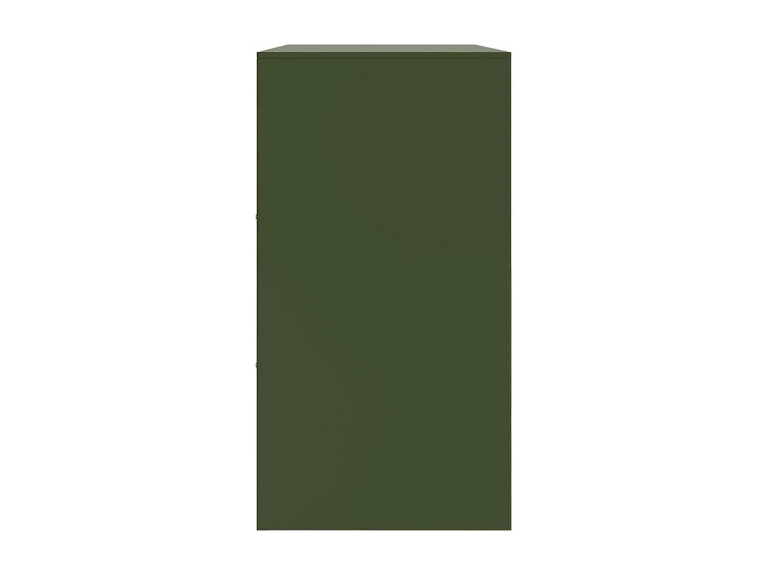 Buffet vert olive 99x39x73 cm acier