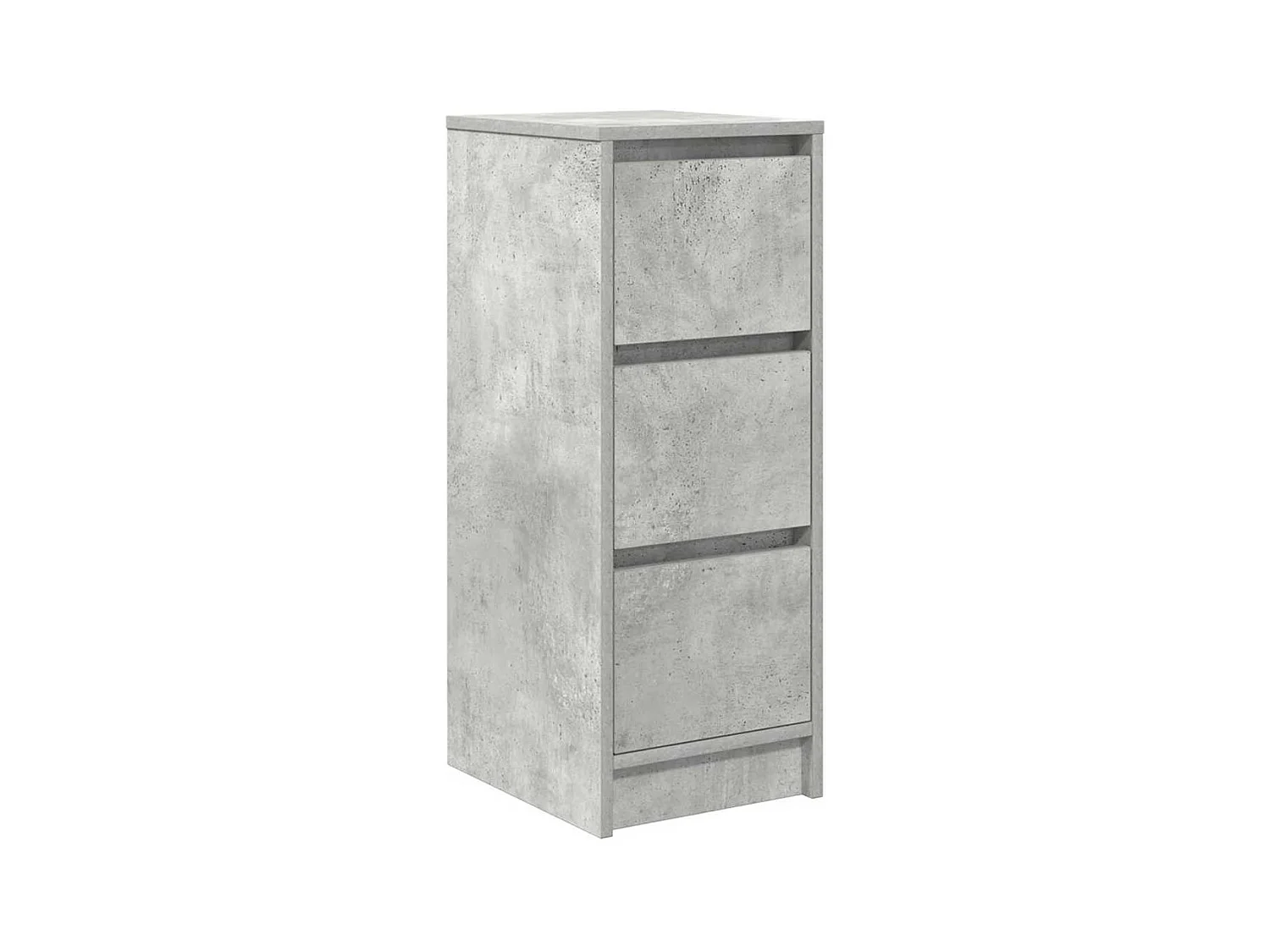 Buffet gris béton 29,5x34x76 cm bois d'ingénierie