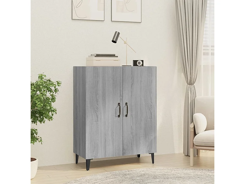 Buffet Sonoma gris 70x34x90 cm Bois d'ingénierie