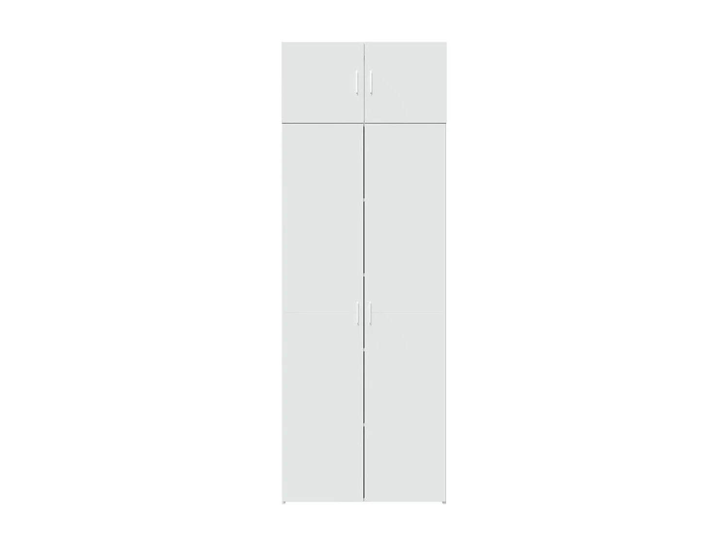 Armoire de rangement blanc 80x42,5x225 cm bois d'ingénierie