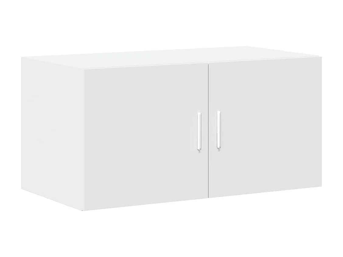 Armoire de rangement blanc 80x42,5x225 cm bois d'ingénierie