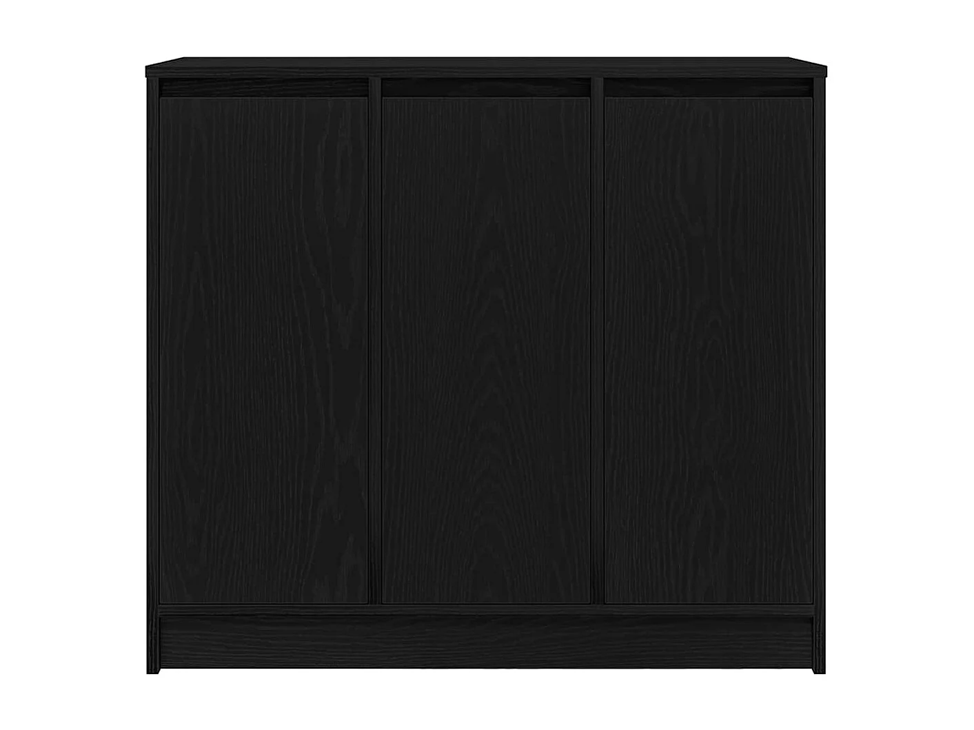 Buffet chêne noir 85x34x76 cm bois d'ingénierie