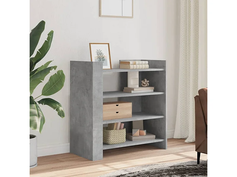 Credenza grigio cemento 73,5x35x75 cm in legno ingegnerizzato