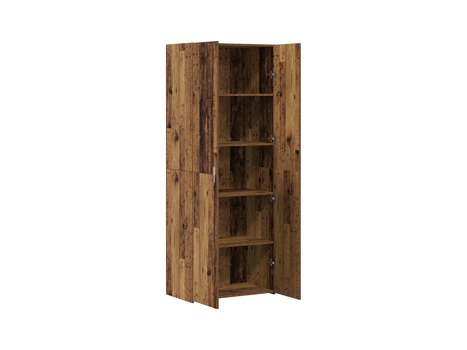 Highboard vieux bois 70x42.5x185 cm bois d'ingénierie