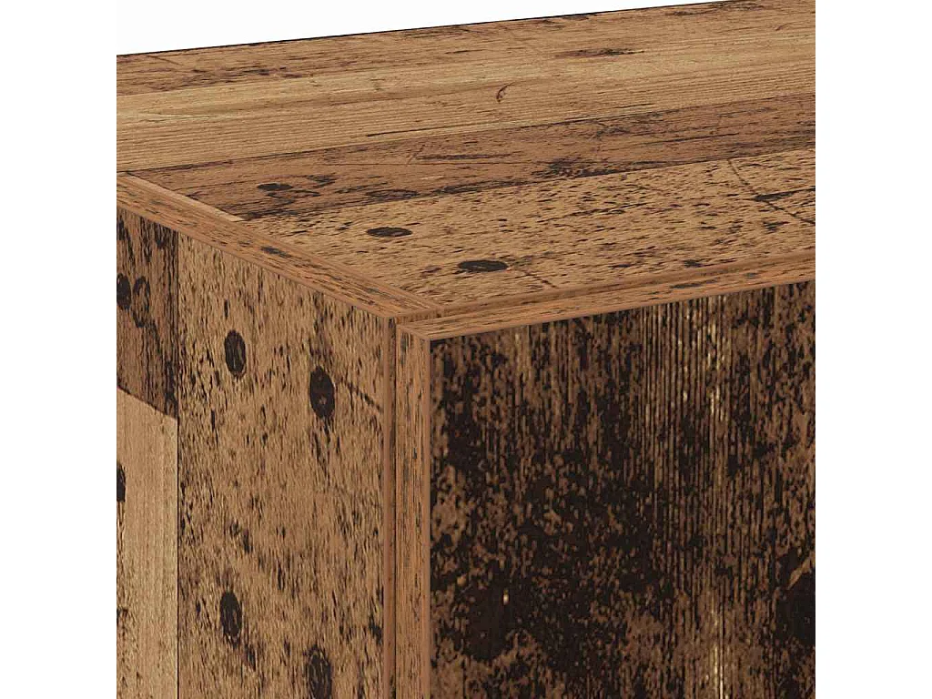 Highboard vieux bois 70x42.5x185 cm bois d'ingénierie