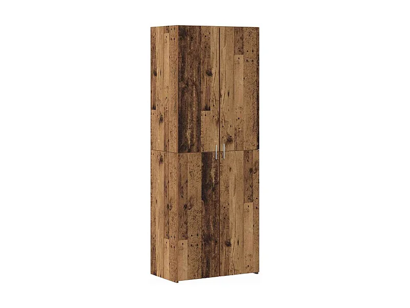 Highboard vieux bois 70x42.5x185 cm bois d'ingénierie