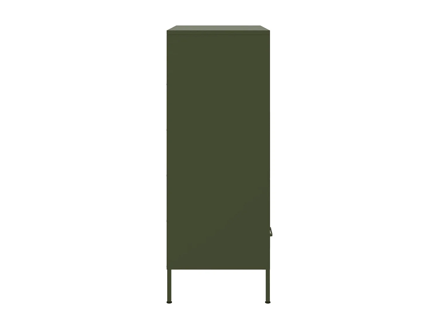 Buffet haut vert olive 68x39x101,5 cm acier