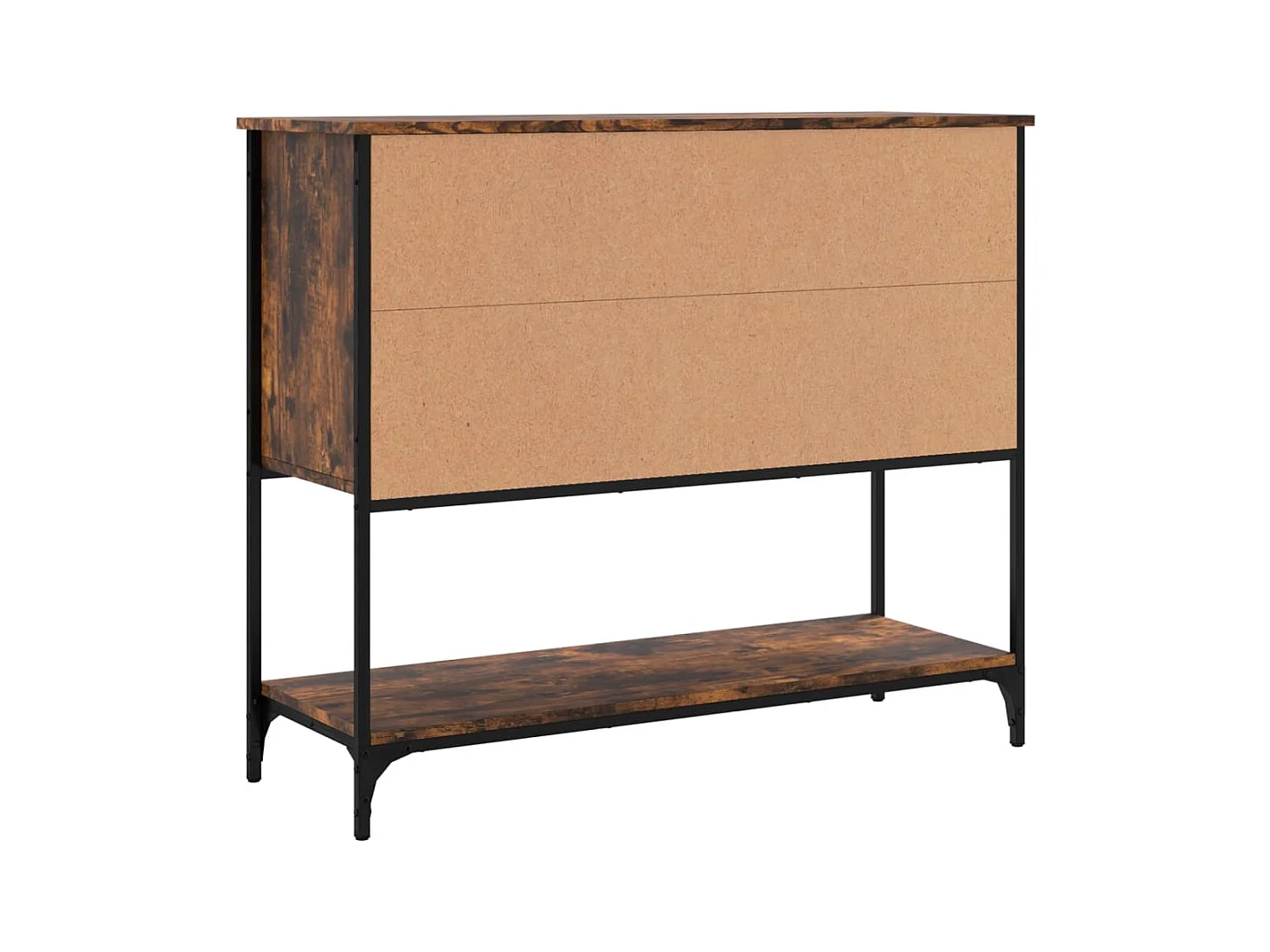 Credenza in rovere affumicato 100x36x85 cm in legno ingegnerizzato