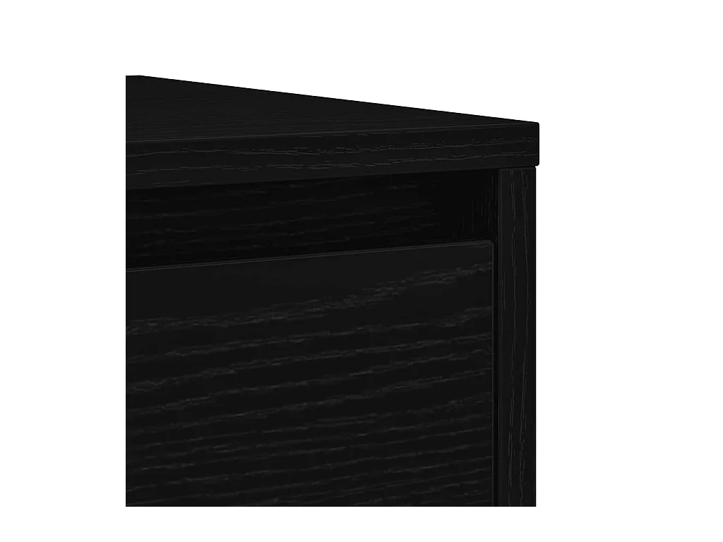 Buffet chêne noir 29,5x34x76 cm bois d'ingénierie