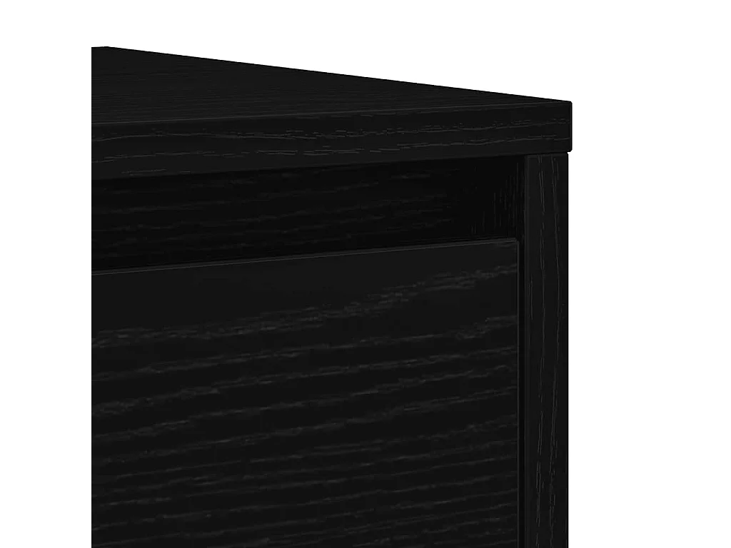 Buffet chêne noir 29,5x34x76 cm bois d'ingénierie