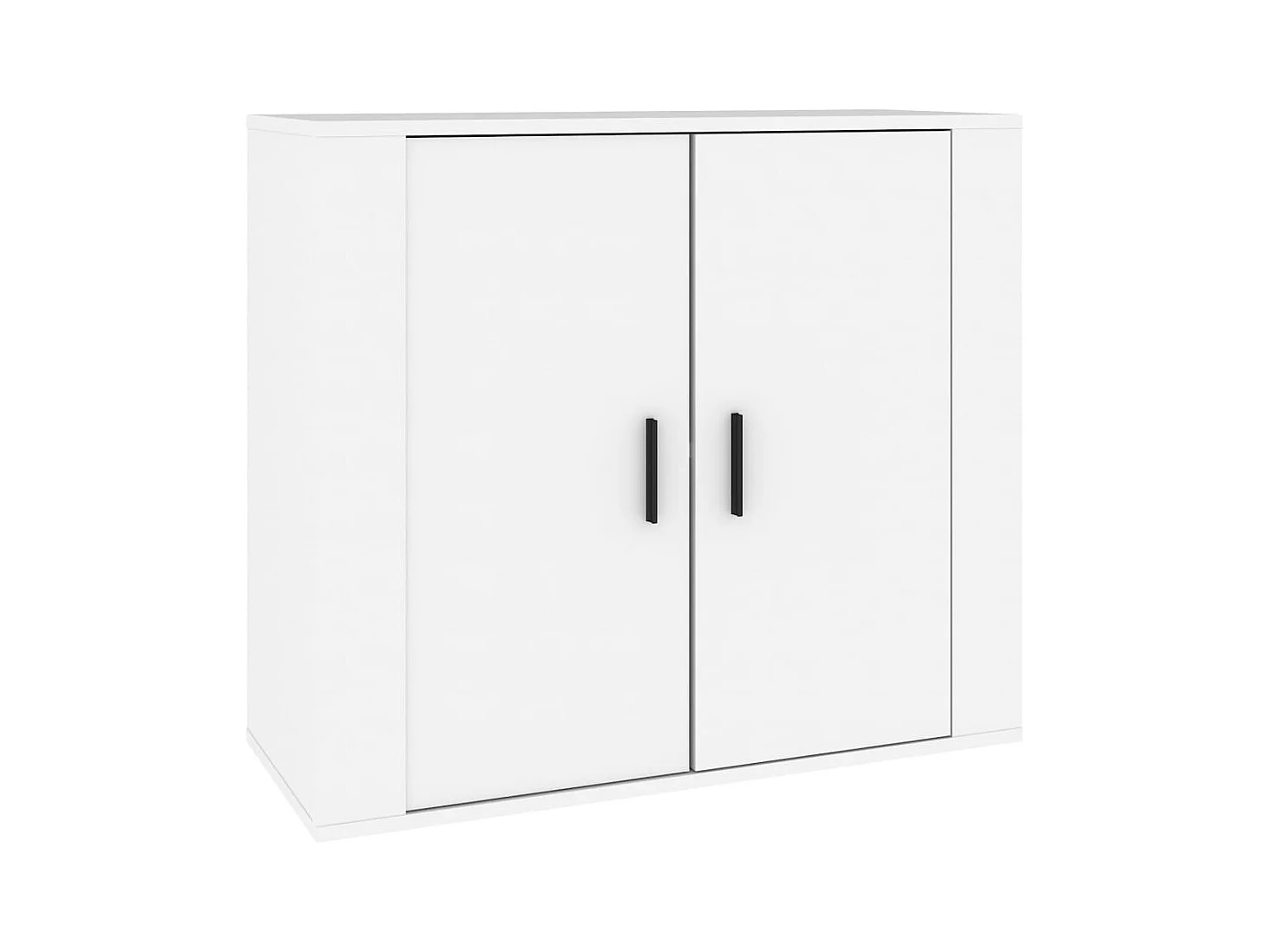 Buffets 3 pcs Blanc Bois d'ingénierie