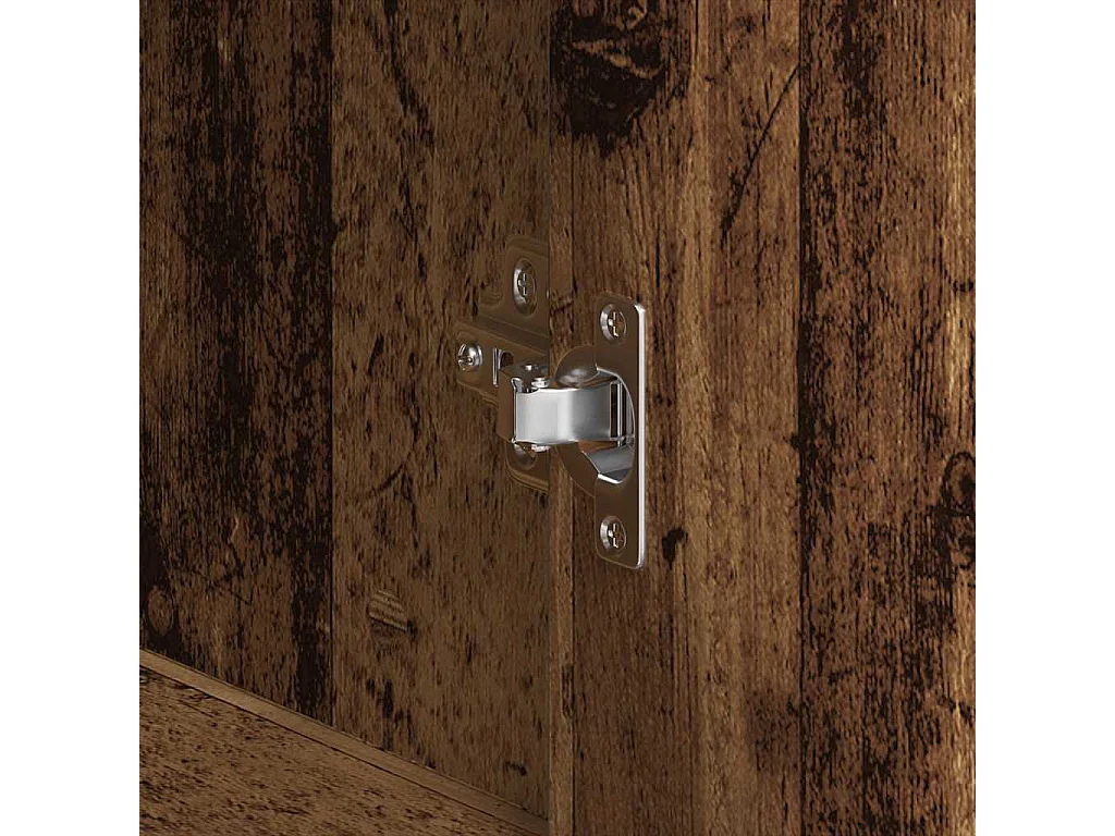 Buffet en bois vieilli 120x41x75 cm en bois d'ingénierie