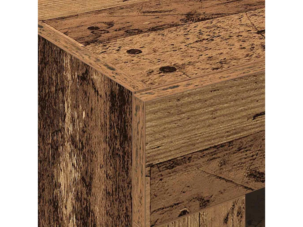 2-teilige Hängeschränke in Altholz 69,5 x 34 x 90 cm in Altholznachbildung.