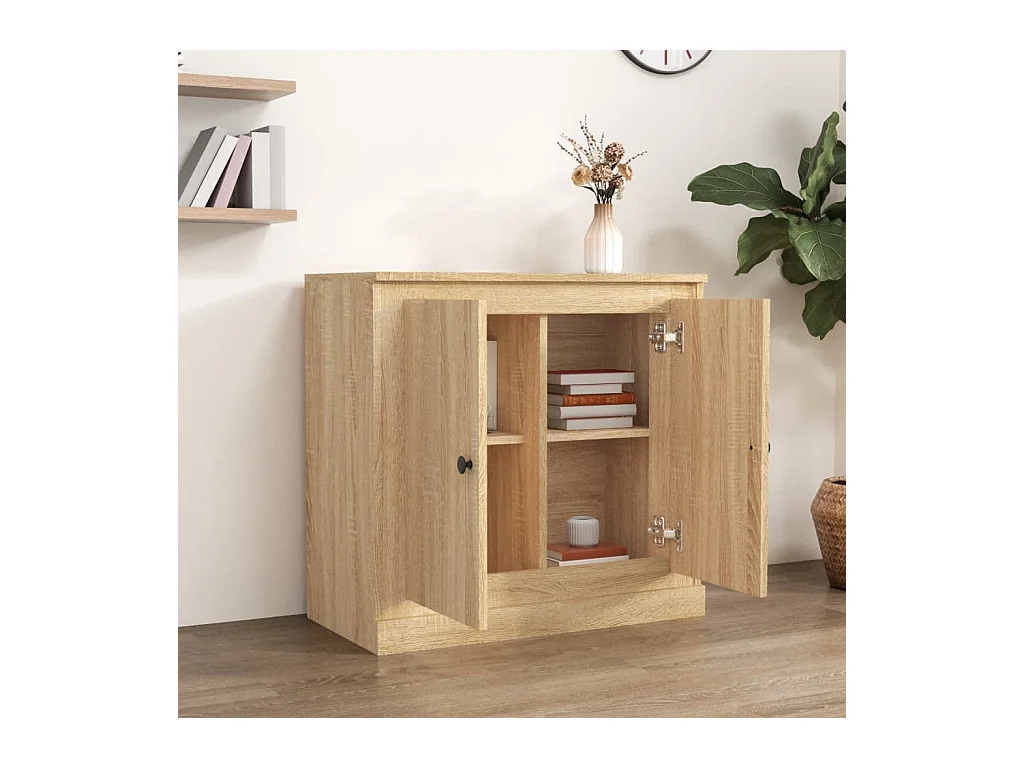 Credenza in rovere Sonoma 70x35,5x67,5 cm in legno ingegnerizzato